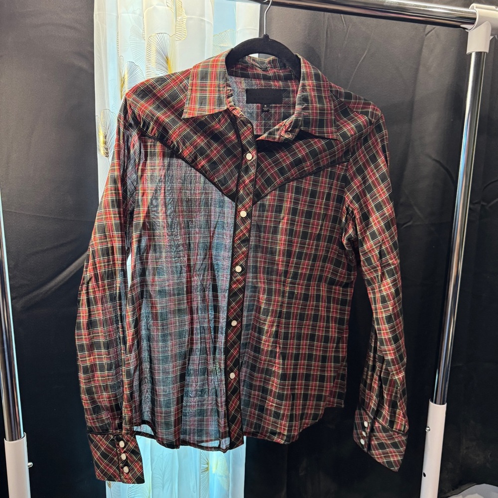 Nili Lotan Multicolor Plaid Button-Down Shirt